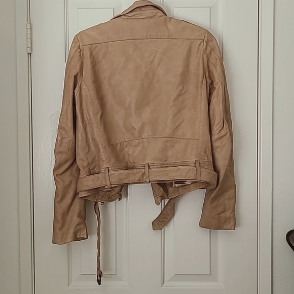 Twist and tango tan genuine leather motorcycle jacket - Picture 2 of 6